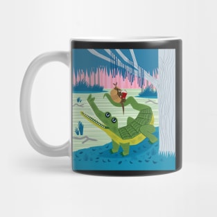 The Alligator and The Armadillo Mug